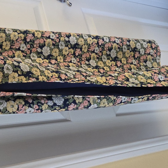 Lulu's It's a Perfect Pick Navy Blue Floral Print Cutout Maxi Dress - Picture 9 of 13